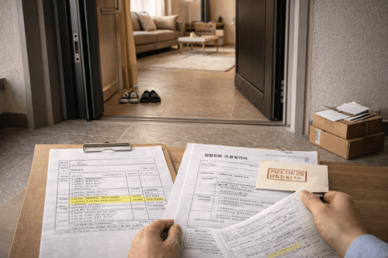 대항력 이해를 위한 전입신고 확정일자 점유 핵심 장면