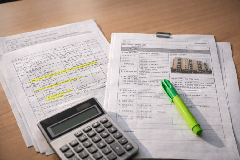 근저당권이 표시된 등기부등본과 경매 서류를 보여주는 대표 이미지